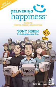 Delivering Happiness Comic book cover