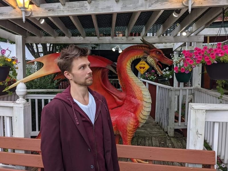 Artist and Graphic Novel Aficionado Nathan Lueth RTC Illustrator Nathan and dragon