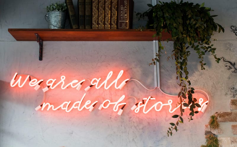 Memoir or Autobiography Which Should I Write neon sign