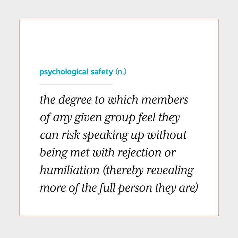 Psych Safety Definition