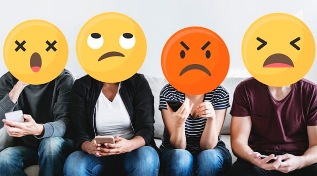 People with emoji faces